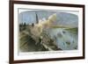 View over the St Lawrence River from the Citadel of Quebec, Canada, C1875-null-Framed Giclee Print