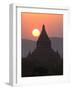 View over the Temples of Bagan at Sunset-Lee Frost-Framed Photographic Print