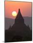 View over the Temples of Bagan at Sunset-Lee Frost-Mounted Photographic Print