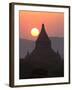 View over the Temples of Bagan at Sunset-Lee Frost-Framed Photographic Print