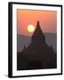 View over the Temples of Bagan at Sunset-Lee Frost-Framed Photographic Print