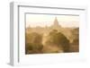 View over the Temples of Bagan Swathed in Dust and Evening Sunlight-Lee Frost-Framed Photographic Print