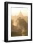 View over the Temples of Bagan Swathed in Dust and Evening Sunlight-Lee Frost-Framed Photographic Print