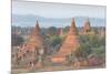 View over the Temples of Bagan Swathed in Early Morning Mist-Lee Frost-Mounted Photographic Print