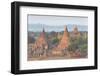 View over the Temples of Bagan Swathed in Early Morning Mist-Lee Frost-Framed Photographic Print