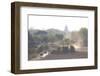 View over the Temples of Bagan Swathed in Early Morning Mist-Lee Frost-Framed Photographic Print