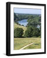 View Over the Thames From Richmond Hill, Richmond, Surrey, England, Uk-null-Framed Photographic Print