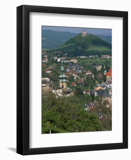 View Over the Town, Banska Stiavnica, Unesco World Heritage Site, Slovakia-Upperhall-Framed Premium Photographic Print