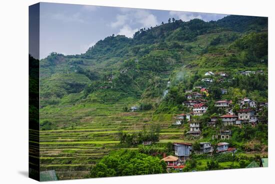 View over the Town of Banaue, Northern Luzon, Philippines-Michael Runkel-Stretched Canvas