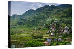 View over the Town of Banaue, Northern Luzon, Philippines-Michael Runkel-Stretched Canvas