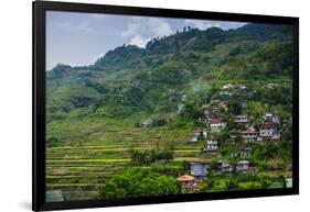 View over the Town of Banaue, Northern Luzon, Philippines-Michael Runkel-Framed Photographic Print