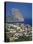 View over the Town of Calpe to the Rocky Headland of Penon De Ifach in Valencia, Spain-Richardson Rolf-Stretched Canvas