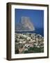 View over the Town of Calpe to the Rocky Headland of Penon De Ifach in Valencia, Spain-Richardson Rolf-Framed Photographic Print