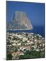 View over the Town of Calpe to the Rocky Headland of Penon De Ifach in Valencia, Spain-Richardson Rolf-Mounted Photographic Print