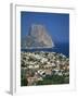 View over the Town of Calpe to the Rocky Headland of Penon De Ifach in Valencia, Spain-Richardson Rolf-Framed Photographic Print