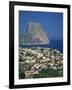 View over the Town of Calpe to the Rocky Headland of Penon De Ifach in Valencia, Spain-Richardson Rolf-Framed Photographic Print