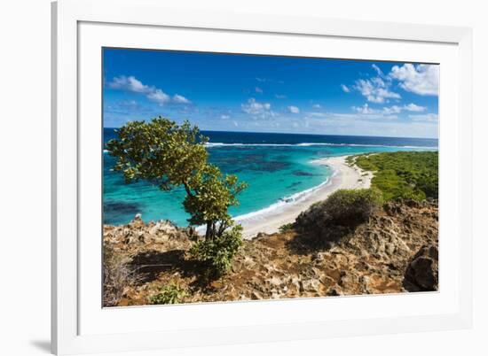 View over the Turquoise Waters of Barbuda-Michael Runkel-Framed Photographic Print