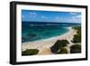 View over the Turquoise Waters of Barbuda-Michael Runkel-Framed Photographic Print