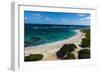 View over the Turquoise Waters of Barbuda-Michael Runkel-Framed Photographic Print