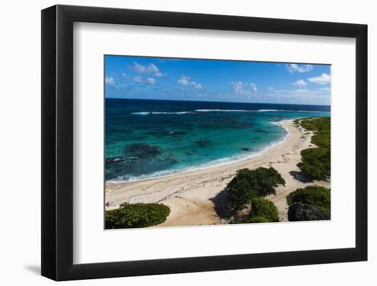 View over the Turquoise Waters of Barbuda-Michael Runkel-Framed Photographic Print