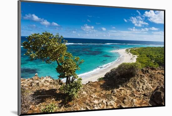 View over the Turquoise Waters of Barbuda-Michael Runkel-Mounted Photographic Print
