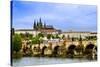 View over the Vltava of Charles Bridge-David Ionut-Stretched Canvas