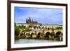 View over the Vltava of Charles Bridge-David Ionut-Framed Photographic Print