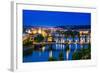 View over the Vltava River and Bridges in Prague-David Ionut-Framed Photographic Print