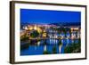 View over the Vltava River and Bridges in Prague-David Ionut-Framed Photographic Print