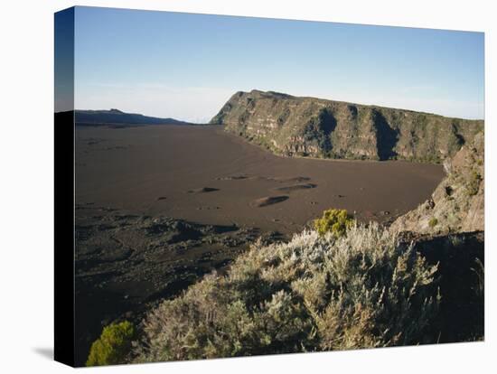 View over the Volcanic Plaine Des Sables, Piton De La Fournaise, Reunion, Indian Ocean, Africa-Poole David-Stretched Canvas