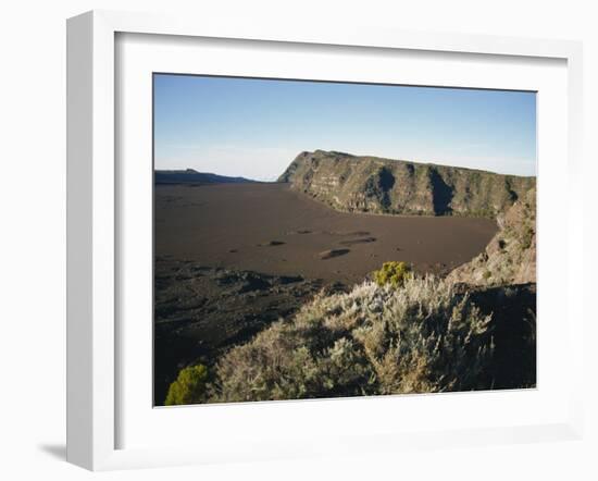 View over the Volcanic Plaine Des Sables, Piton De La Fournaise, Reunion, Indian Ocean, Africa-Poole David-Framed Photographic Print