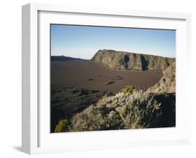 View over the Volcanic Plaine Des Sables, Piton De La Fournaise, Reunion, Indian Ocean, Africa-Poole David-Framed Photographic Print