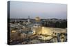 View over the Western Wall (Wailing Wall) and the Dome of the Rock Mosque, Jerusalem, Israel-Yadid Levy-Stretched Canvas