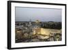 View over the Western Wall (Wailing Wall) and the Dome of the Rock Mosque, Jerusalem, Israel-Yadid Levy-Framed Photographic Print