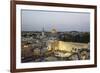 View over the Western Wall (Wailing Wall) and the Dome of the Rock Mosque, Jerusalem, Israel-Yadid Levy-Framed Photographic Print