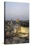 View over the Western Wall (Wailing Wall) and the Dome of the Rock Mosque, Jerusalem, Israel-Yadid Levy-Stretched Canvas