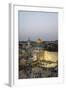 View over the Western Wall (Wailing Wall) and the Dome of the Rock Mosque, Jerusalem, Israel-Yadid Levy-Framed Photographic Print