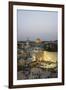 View over the Western Wall (Wailing Wall) and the Dome of the Rock Mosque, Jerusalem, Israel-Yadid Levy-Framed Photographic Print