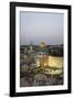 View over the Western Wall (Wailing Wall) and the Dome of the Rock Mosque, Jerusalem, Israel-Yadid Levy-Framed Photographic Print