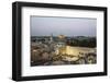 View over the Western Wall (Wailing Wall) and the Dome of the Rock Mosque, Jerusalem, Israel-Yadid Levy-Framed Premium Photographic Print