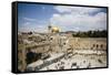 View over the Western Wall (Wailing Wall) and the Dome of the Rock Mosque-Yadid Levy-Framed Stretched Canvas