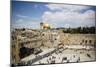 View over the Western Wall (Wailing Wall) and the Dome of the Rock Mosque-Yadid Levy-Mounted Photographic Print