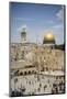 View over the Western Wall (Wailing Wall) and the Dome of the Rock Mosque-Yadid Levy-Mounted Photographic Print