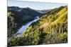 View over the Whanganui River in the Lush Green Countryside-Michael-Mounted Photographic Print