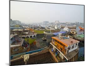 View Over the Wharf of Dhaka, Bangladesh, Asia-Michael Runkel-Mounted Photographic Print