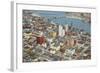 View over Toledo, Ohio-null-Framed Art Print