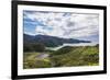 View over Torrent Bay from the Abel Tasman Coast Track, Abel Tasman National Park, near Marahau, Ta-Ruth Tomlinson-Framed Photographic Print