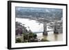 View over Tower Bridge from the Sky Garden, London, EC3, England, United Kingdom, Europe-Ethel Davies-Framed Photographic Print