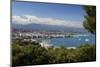 View over Town and Bay from Phare D'Antibes-Stuart Black-Mounted Photographic Print