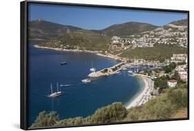 View over Town and Harbour with Gulets-Stuart Black-Framed Photographic Print